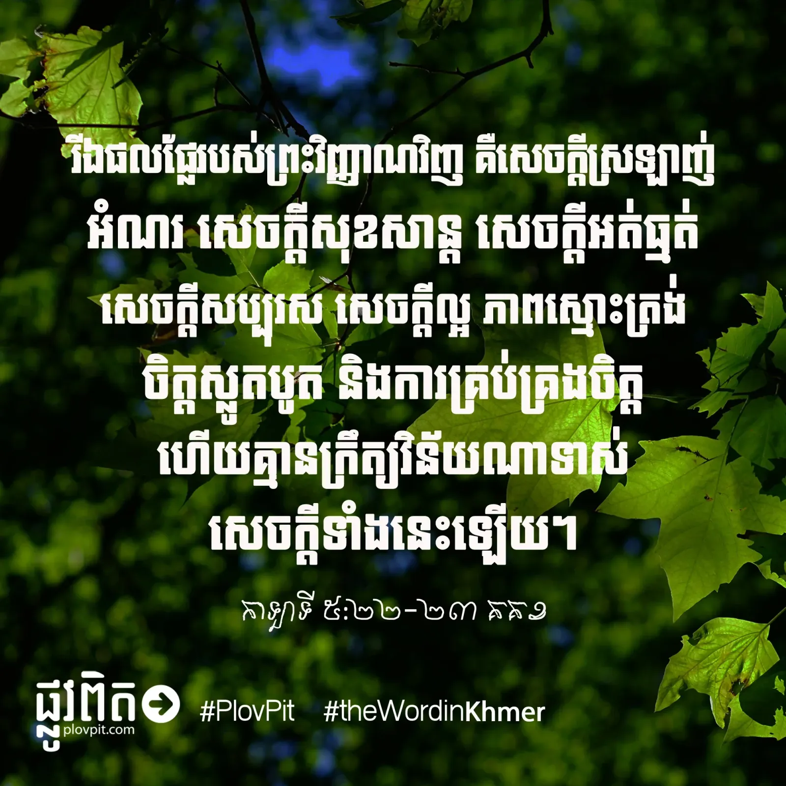 ផលផ្លែ​របស់​ព្រះ​វិញ្ញាណ
